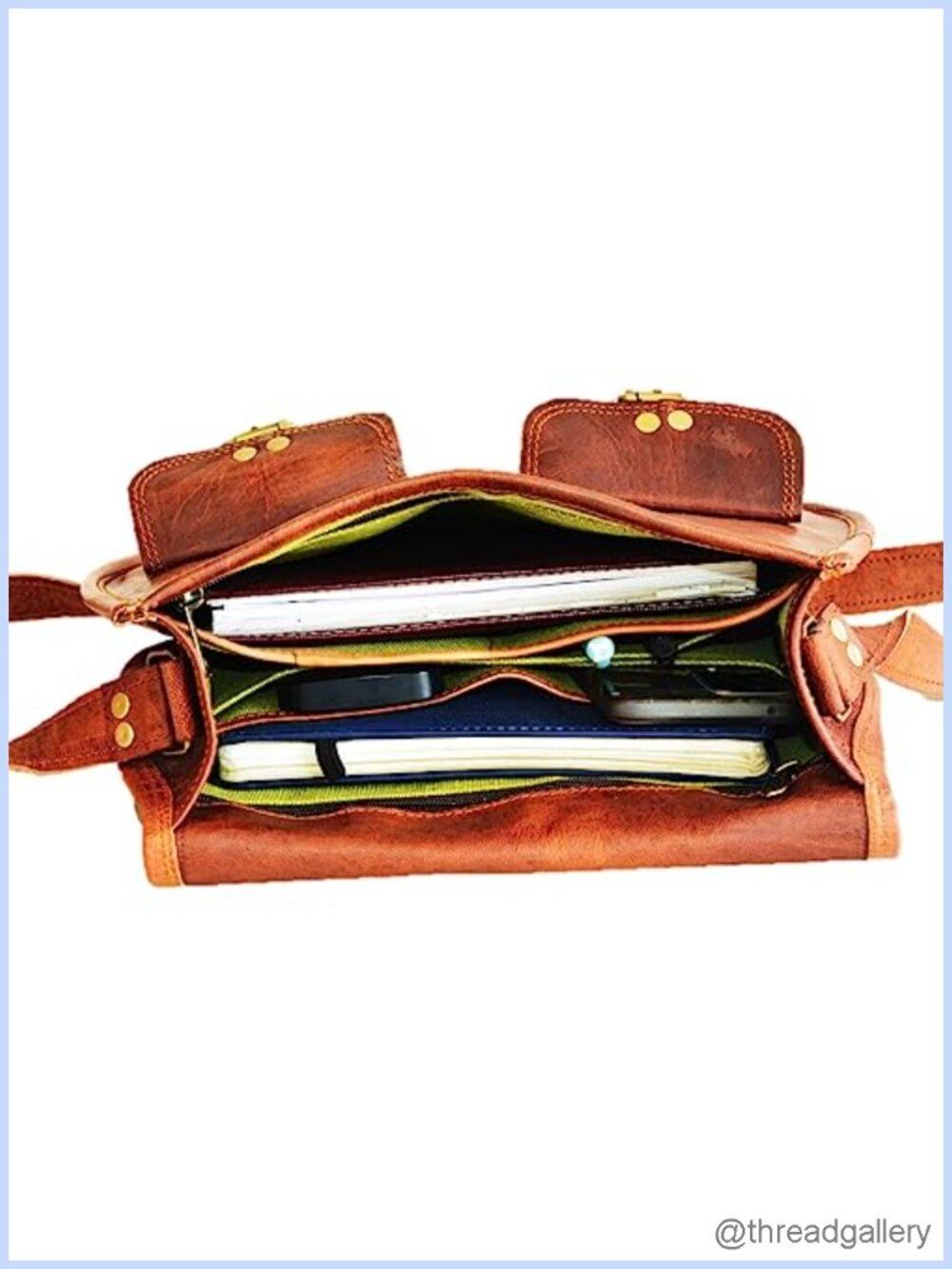 Genuine Leather Vintage Hobo Crossbody Handbag Travel Ladies Purse - Picture 5 of 6